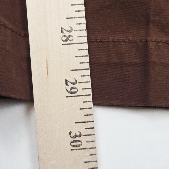 Talbots Pants Womens 16 Brown The Perfect Chino Stretch Straight Leg Casual Chic - Picture 10 of 10